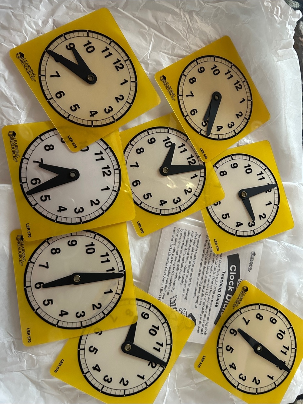 Learning Resources Classroom Clock Set